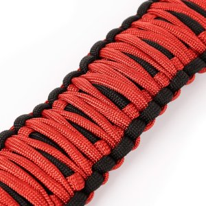 Jeep Wrangler JKU Grab Handles - A-Pillar - Rugged Ridge - Paracord - Red - `07-`18